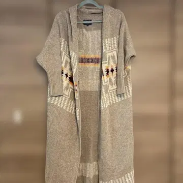 Pendleton 베이지 계열 롱 가디건 S