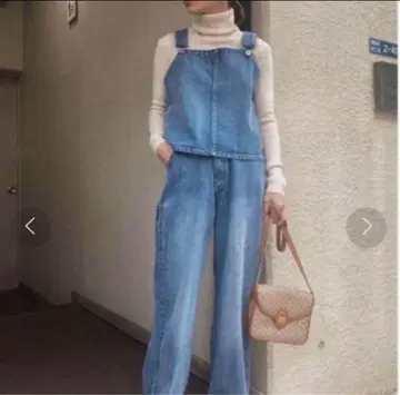 AMERI SET UP DENIM OVERALL 25인치