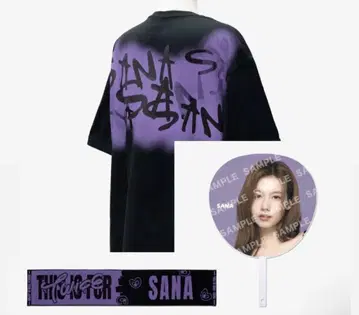 SANA T셔츠와 부채와 타월 세트