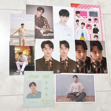 SEVENTEEN 세븐틴 민규 브로마이드 엽서 스티커 세트