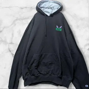 새상품급 KITSI Champion 오버 사이즈 후드티 블랙 XXL