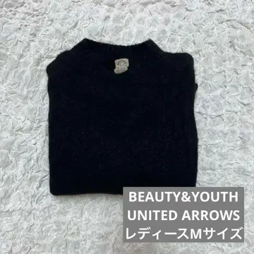 UNITED ARROWS 블랙 니트 구제 의류