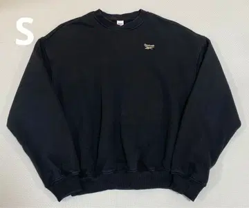 Reebok 맨투맨 트레이닝복 블랙 S