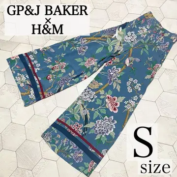 GP&J BAKER x H&M 콜라보 와이드 팬츠 꽃무늬 새 S 사이즈