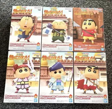 짱구는 못말려(크레용 신짱) 불볕더위의 카스카베 댄서즈 피규어 6체 세트