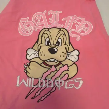 GALFY 각성 비스트 Tee(해) 셔츠 대형견 핑크 자수