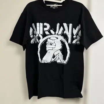 도호쿠 AIR JAM 2012 그래픽 프린트 블랙 T셔츠