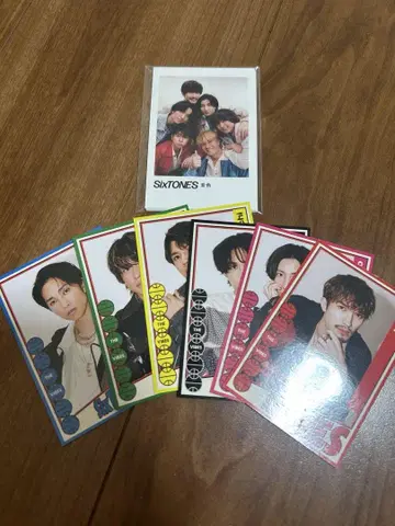SixTONES THE VIBES 음색 폴라로이드 트레이딩 카드 혜택