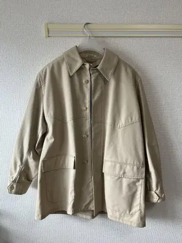 오라리 COTTON OILED CANVAS 라이너 블루종