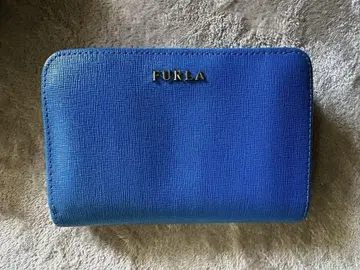 FURLA 접이식 지갑 파랑 선명한 블루