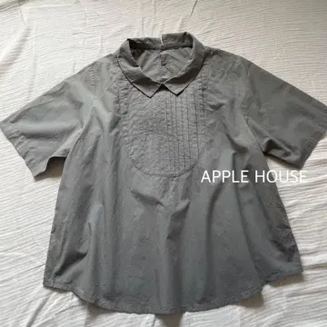 Apple house 애플하우스 아부치 코튼 핀턱 블라우스