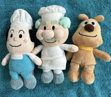 호빵맨 봉제 인형 치즈 잼 아저씨 바타코 씨