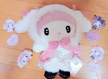 산리오 마이멜로디 월야의 멜로쿠로 봉제 인형 마이멜로 아크릴 스탠드 5점