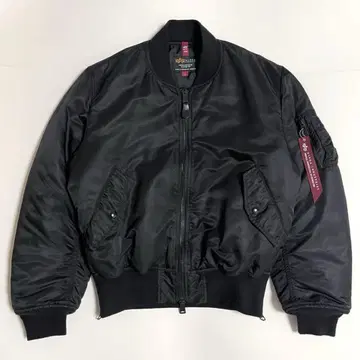ALPHA x monkey time 사이드 집 MA-1 ( L ) 블랙