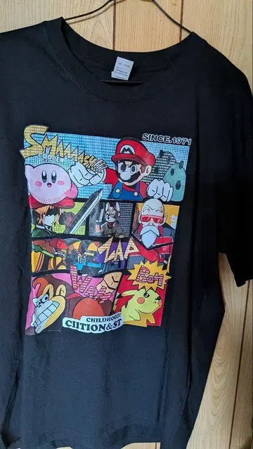 마리오 커비 피카츄 거북선인 T셔츠