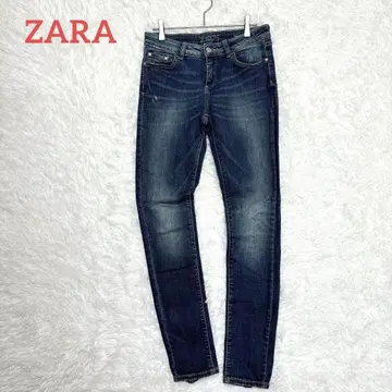 ZARA 자라 / 스키니 팬츠 S 데미지 진 청바지 여성용