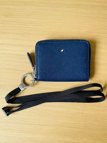 MONTBLANC 몽블랑 네이비 패스 카드 케이스
