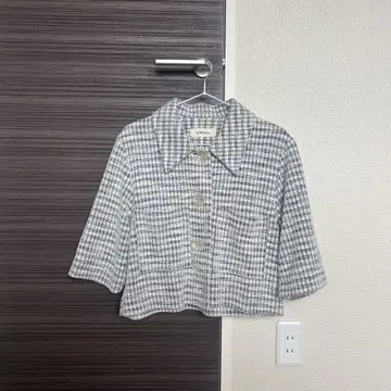 SLOBE citron.TWEED 셔츠 블루종