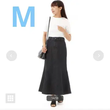 데이지 백 포켓 스커트 블랙 M