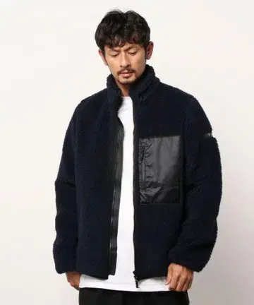 TATRAS 블랙 플리스 보아 자켓