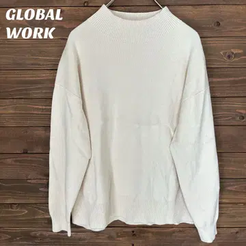 [ 글로벌 워크 ] GLOBAL WORK 하이넥 니트 스웨터 M