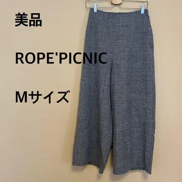 [ 새상품급 ] ROPE'PICNIC/여성용/와이드 팬츠/그레이/체크
