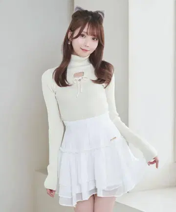 rosemuse organdy frills skirt pants
