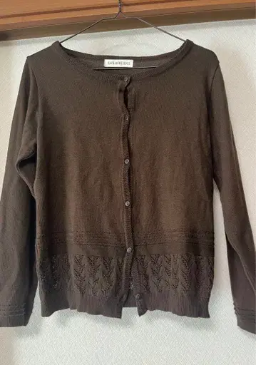 [ 가격 인하 ] 가디건 브라운 레이스 페어리 그런지 카네코 아야노