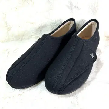 [ 쾌보주의 ] 새상품 간호화 블랙 25cm 발볼 넓은 아사히 슈즈 지퍼