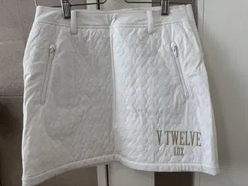V TWELVE LUX 화이트 스커트