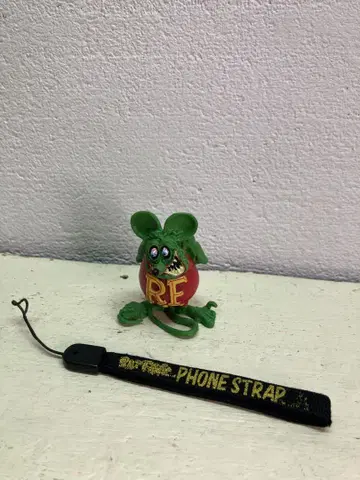 랫 핑키 에드 로스 키링 핸드폰 스트랩 RAT FINK