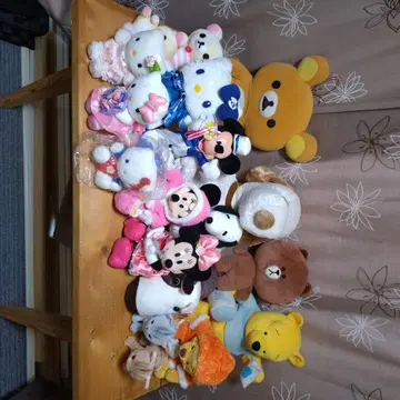 봉제 인형 세트 ( 미키, 미니, 헬로키티 등 )