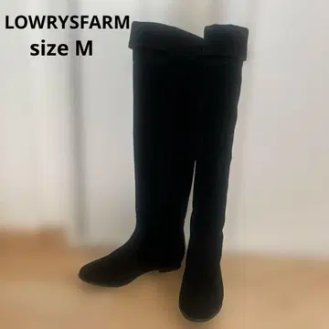 LOWRYSFARM/스웨이드 니하이 부츠/M