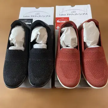 Lafoot 슬립온 블랙&레드 M