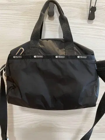 블랙 나일론 숄더백