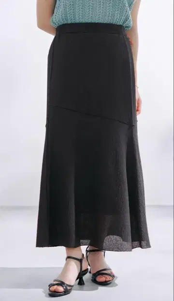 COHINA 와셔 내로우 이지 스커트 regular 블랙
