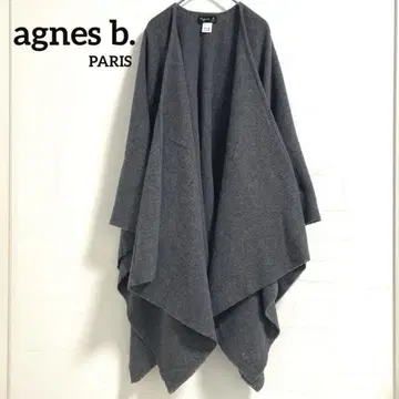 agnes b 에네스베 울 망토 케이프 판초 이탈리아제