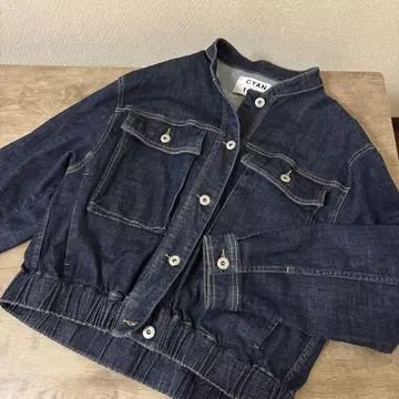 CYAN TOKYO 인디고 컬러 숏 데님 자켓 시안