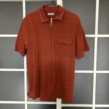 Hush Puppies 오렌지 스트라이프 T셔츠 L