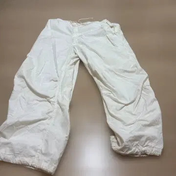 스노우 카모 팬츠 드로 코드 부착 밀리터리