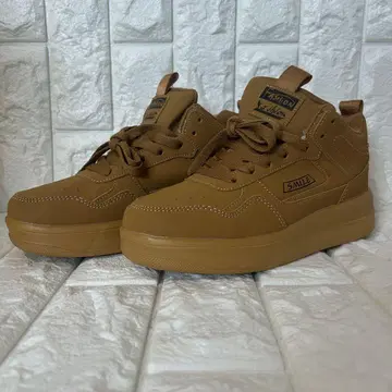 브라운 하이컷 스니커즈 23cm