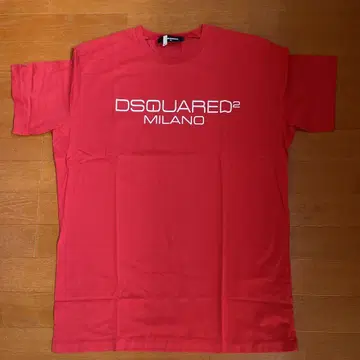 DSQUARED2 로고 T셔츠 XL 레드