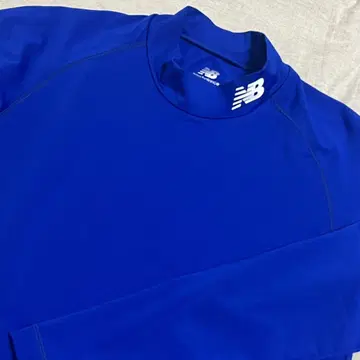 뉴발란스 골프 긴팔 모크넥 셔츠 스트레치 새상품급 M 파랑