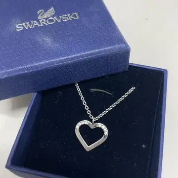 미사용품 Swarovski 하트형 목걸이