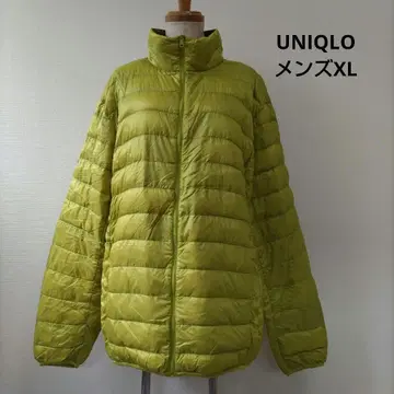 UNIQLO 울트라 라이트 다운 남성용 XL 라임 그린