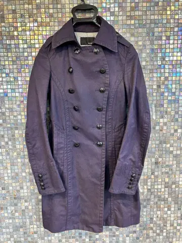 moussy 다크 퍼플 트렌치코트