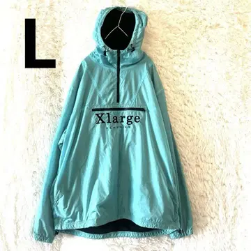 Xlarge 스카이블루 나일론 자켓 하프 지퍼 큰 L 사이즈 방풍 아우터