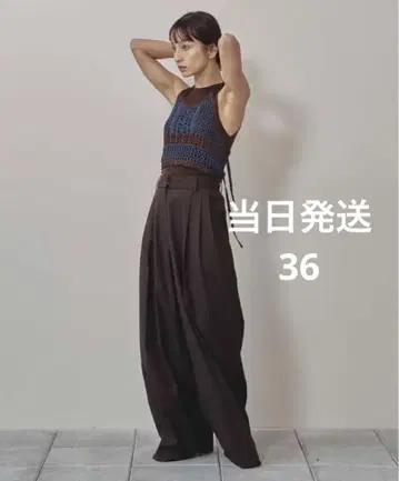 TODAYFUL Lightweight Tuck Trousers 36