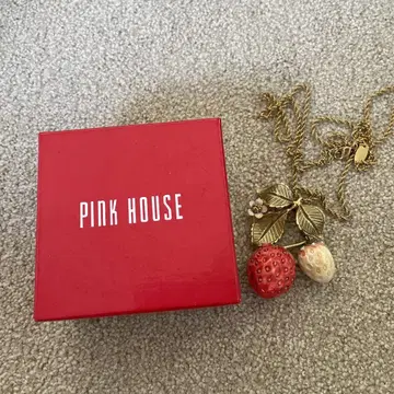 PINK HOUSE 딸기 모티브 목걸이