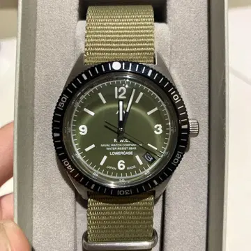 NAVAL M.W.C. 손목시계 올리브 그린 100m 방수